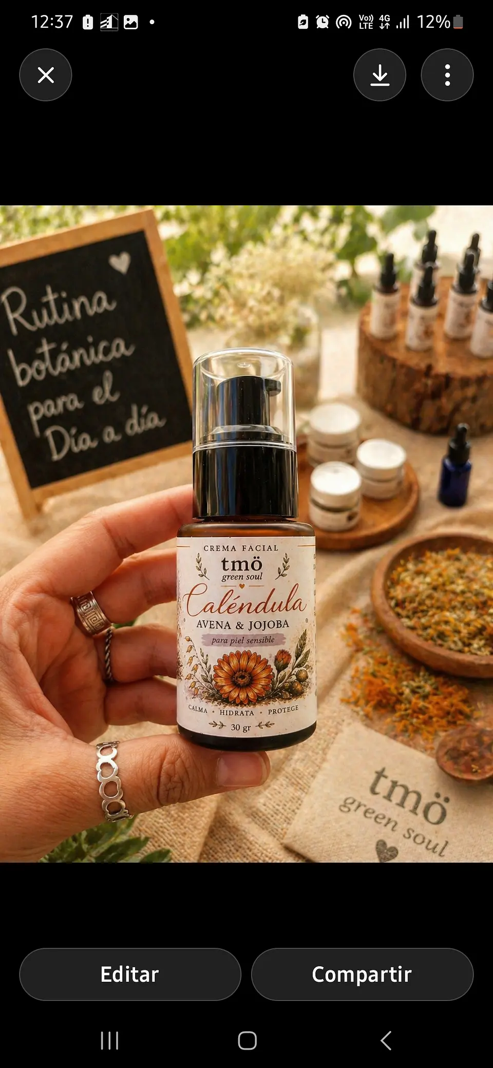 Crema facial Calendula & Jojoba 30mL 1