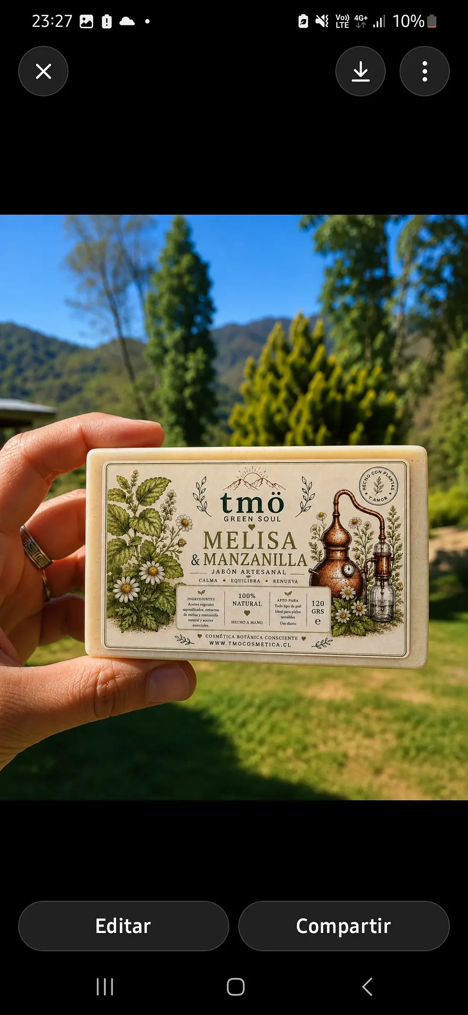 Jabón Melisa & Manzanilla 250gr 1