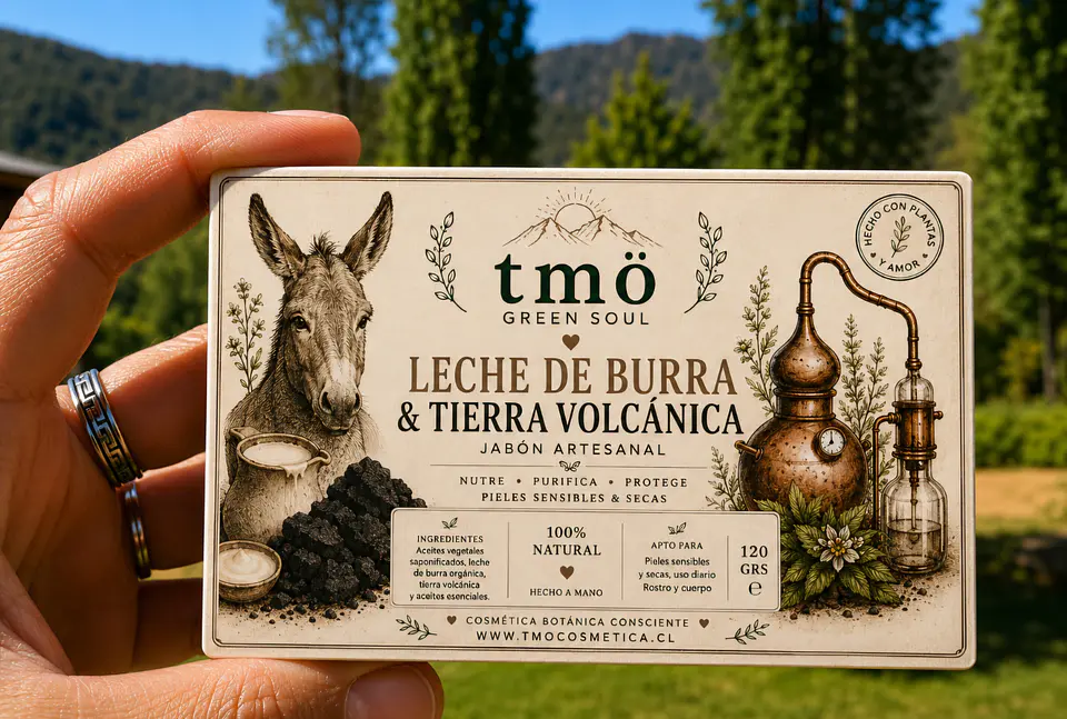 Jabón Leche de burra & Tierra volcánica 250gr 1