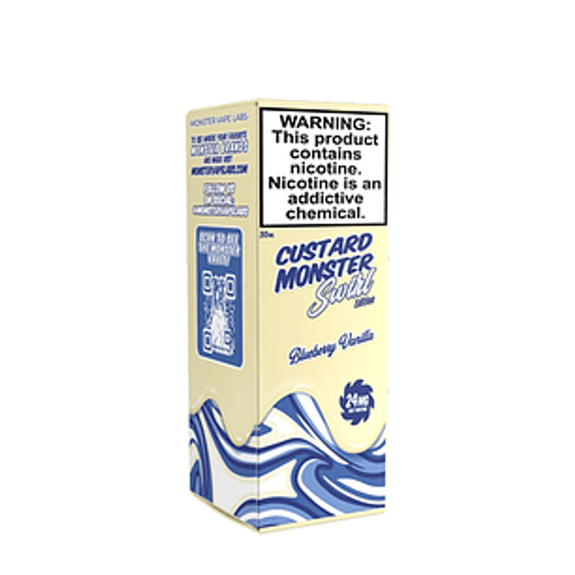 CUSTARD MONSTER SWIRL EDITION BLUEBERRY VAINILLA SALT 30 ML 48 MG 1