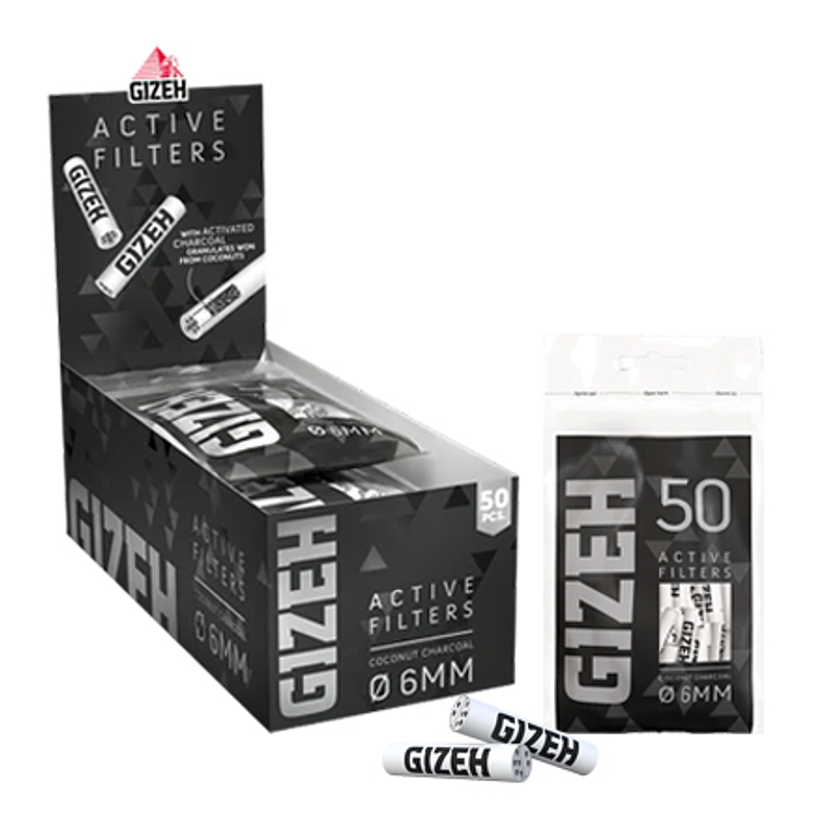FILTRO ACTIVE FILTER GIZEH BLACK BOLSA 50 FILTROS 1