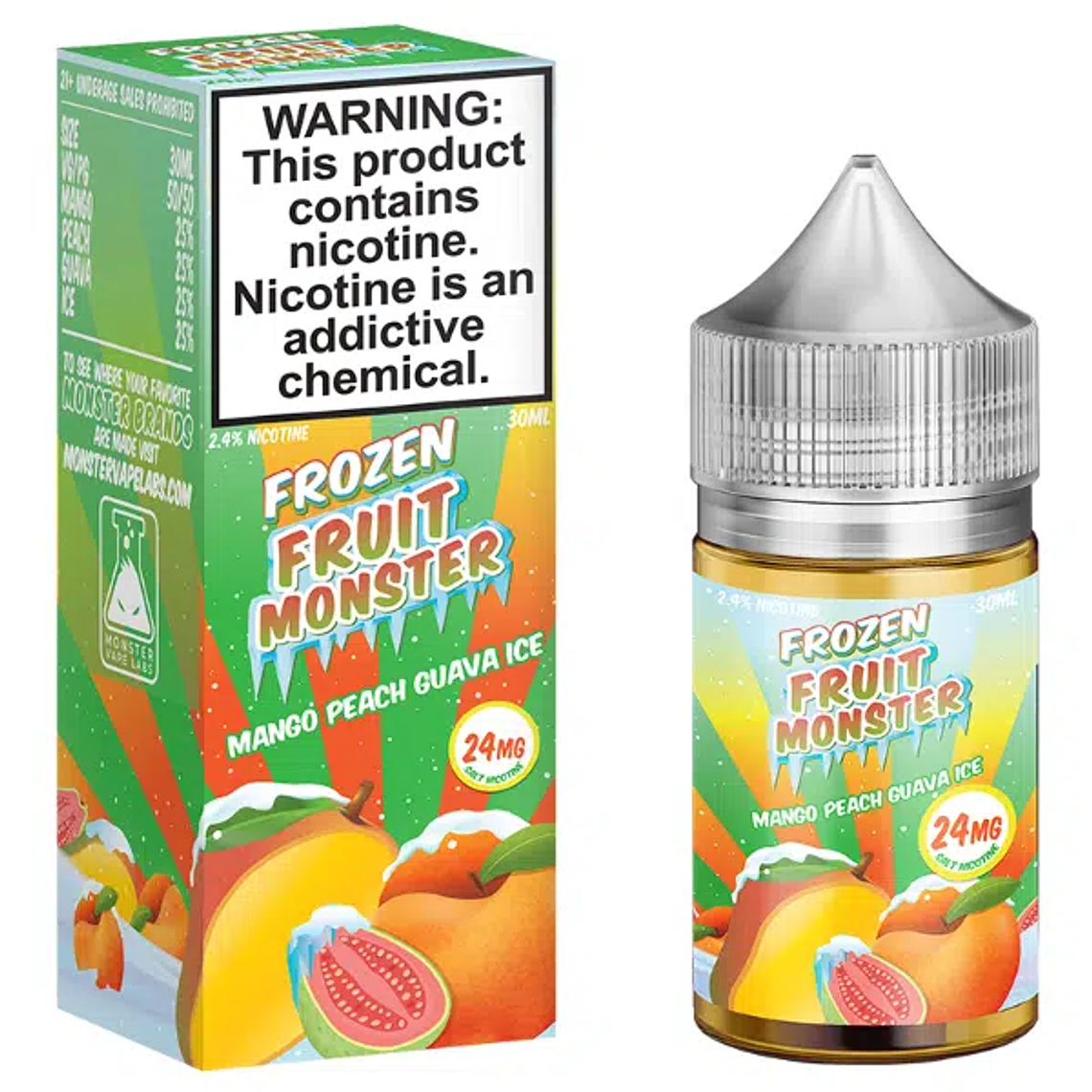 FROZEN FRUIT MONSTER MANGO PEACH GUAVA SALT 30 ML 48 MG 1