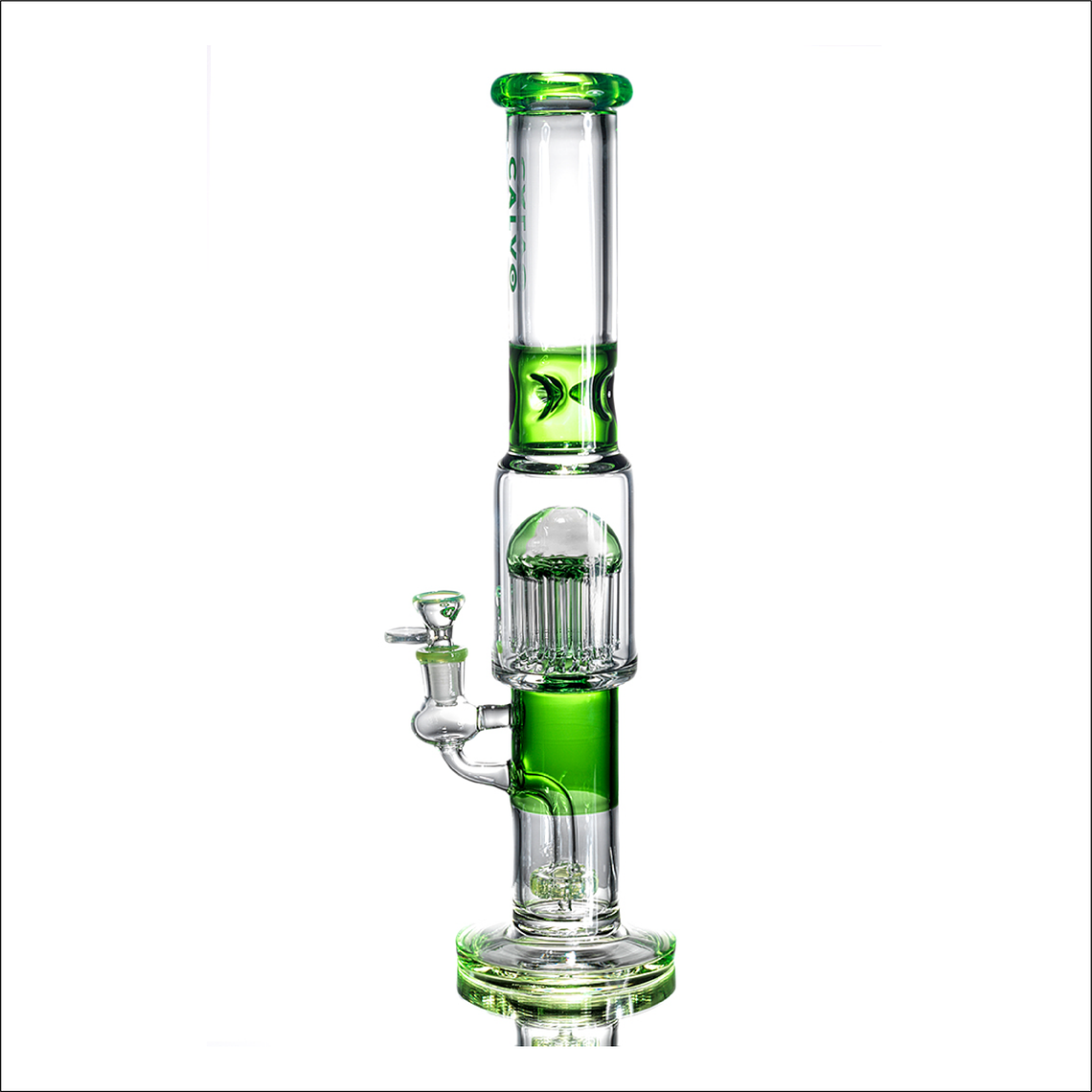 BONG STRAIGHT TUBE PREMIUM GREEN 1