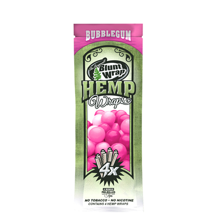 BLUNT HEMP WRAP X4 SABOR BUBLE GUM 1
