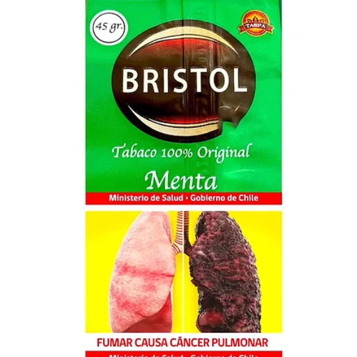 TABACO MENTA BRISTOL 45G 1