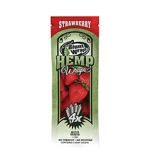BLUNT HEMP WRAP X4 SABOR STRAWBERRY