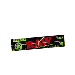 PAPELILLOS RAW BLACK ORGANIC HEMP KING SIZE