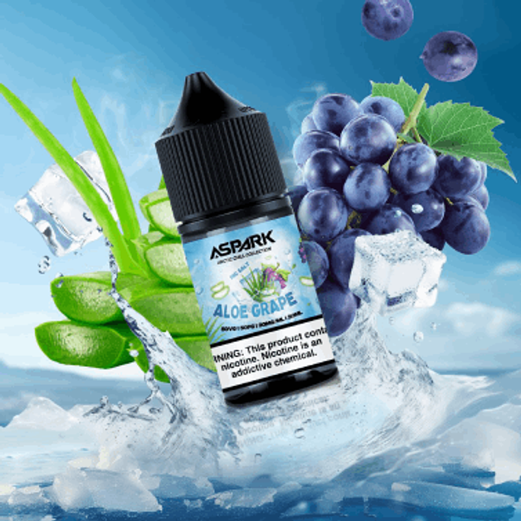 SALT NIC ASPARK ARTIC CHILL ALOE GRAPE 30ML 30MG 1