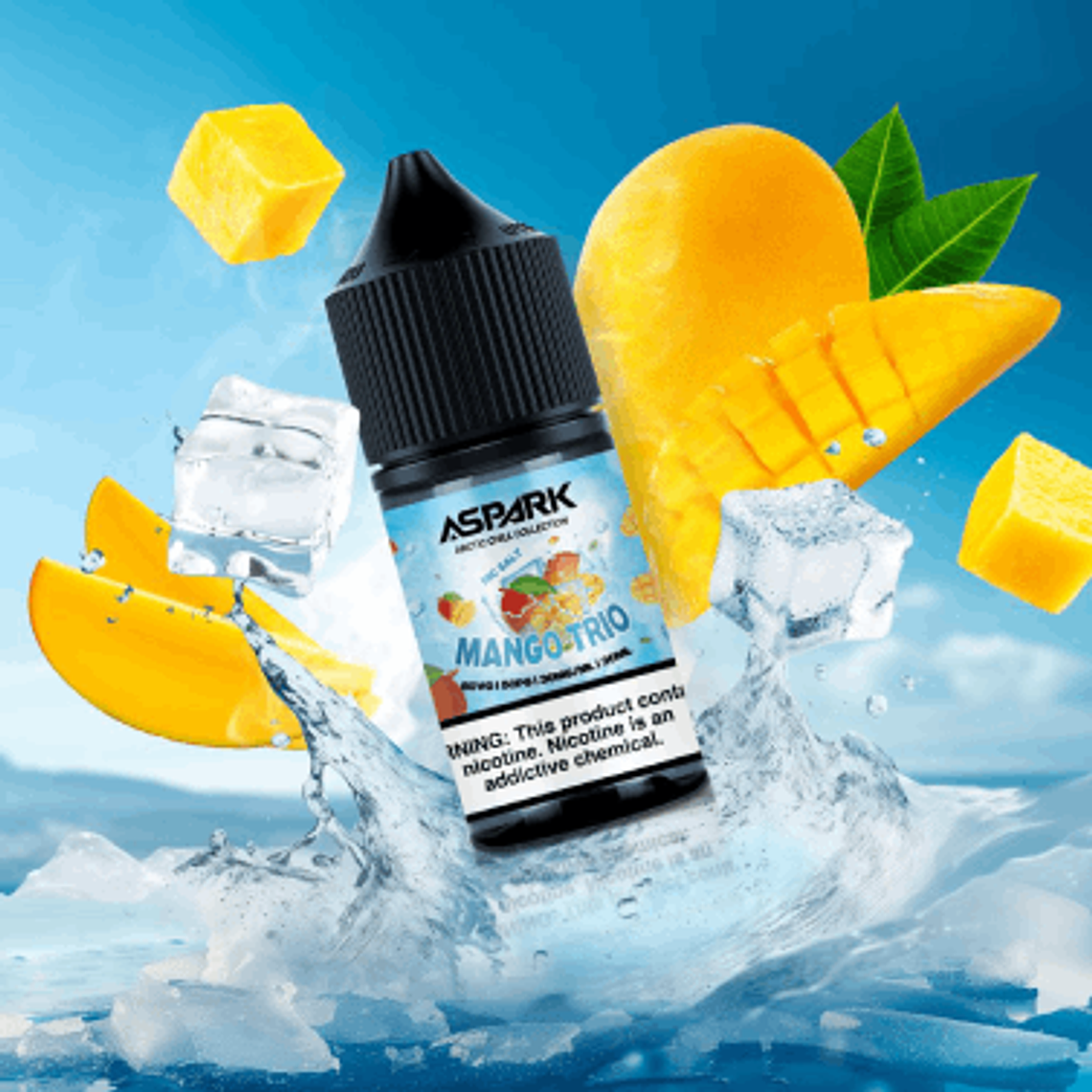 SALT NIC ASPARK ARTIC CHILL MANGO TRIO 30ML 30MG 1