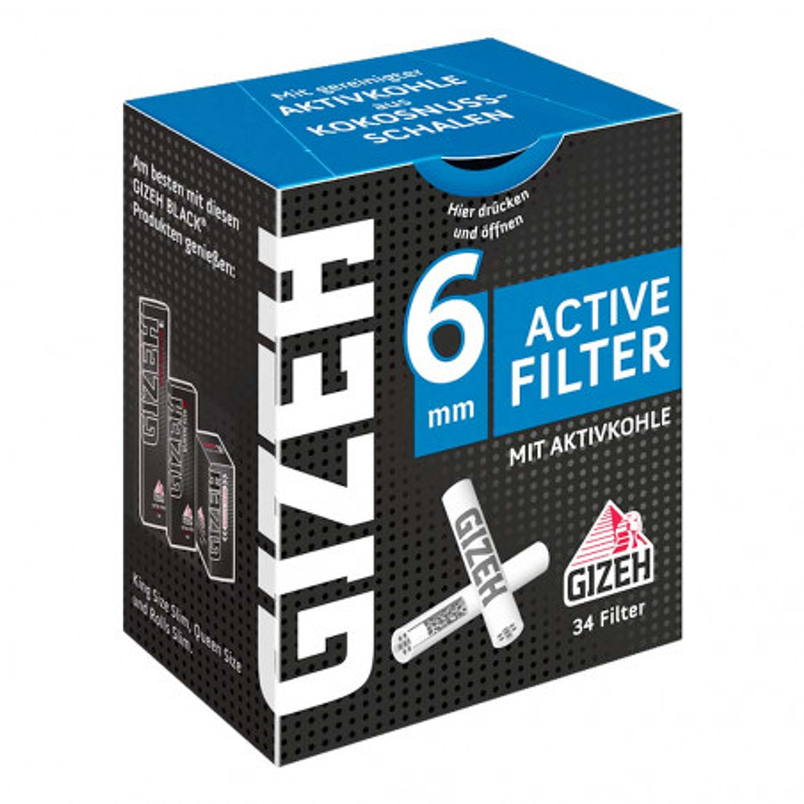 FILTRO ACTIVE FILTER GIZEH BLACK 6 MM 34 UNID 1