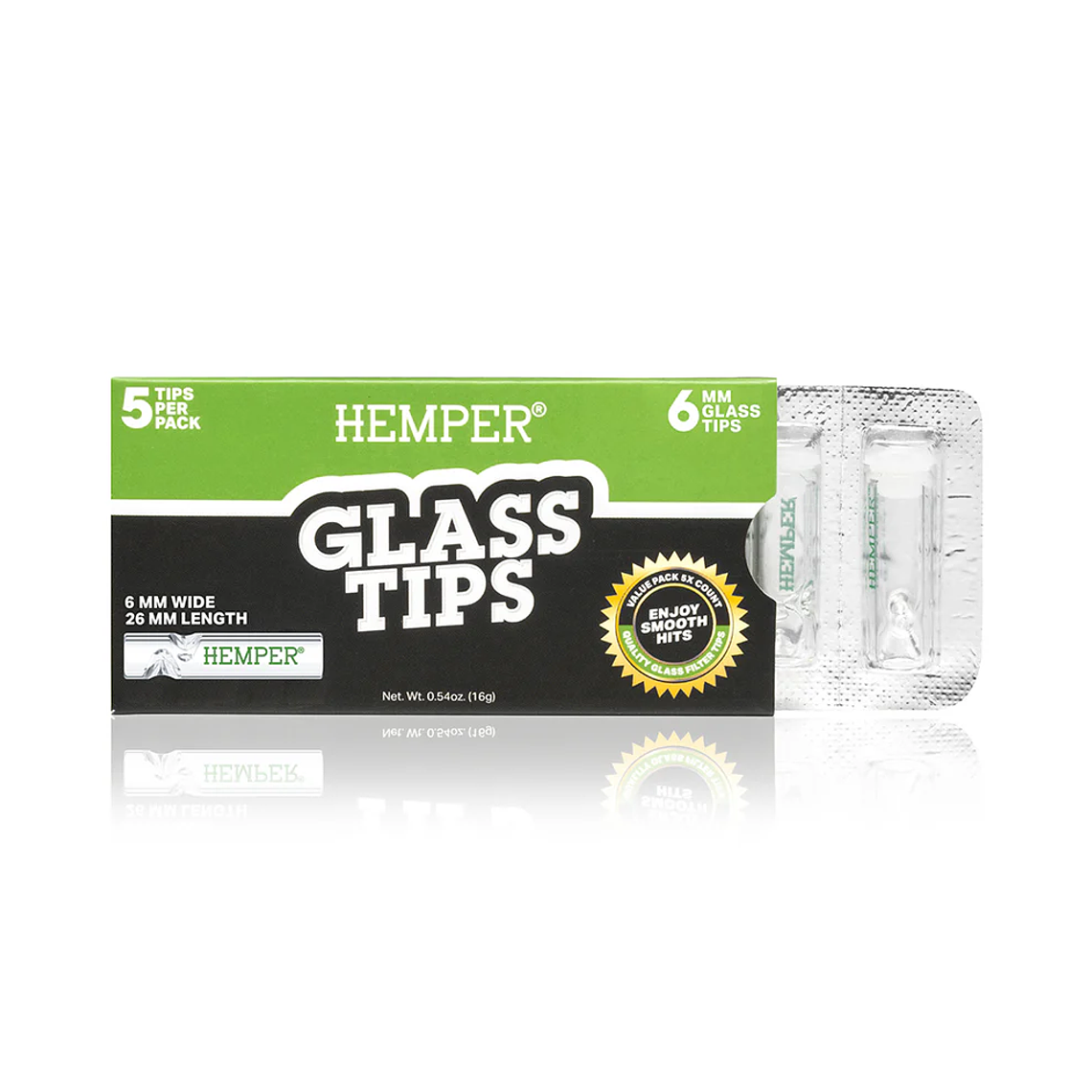 GLASS TIPS 6MM HEMPER 1