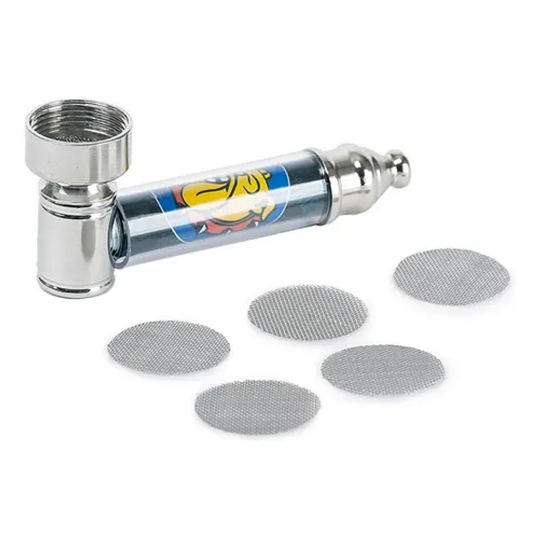 PIPA METALICA THE BULLDOG CON REJILLA 1