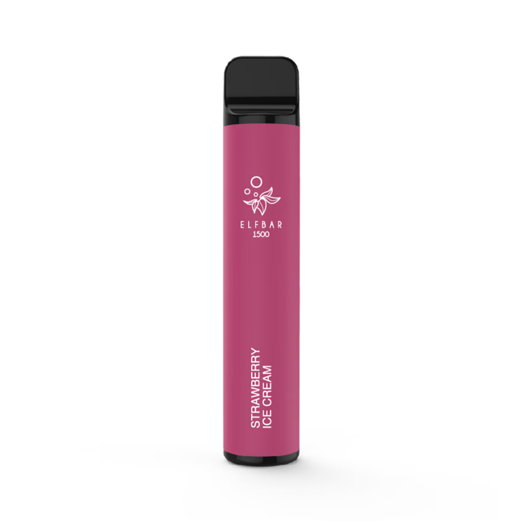 ELFBAR STRAWBERRY ICE CREAM 1500 PUFFS 1