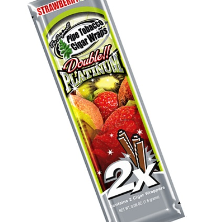 BLUNT WRAP PLATINIUM X2 SABOR STRAWBERRY KIWI 1