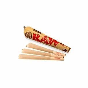 CONOS RAW PREENROLADOS KING SIZE 3 UNID