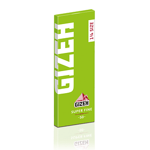 PAPELILLOS GIZEH VERDE 1 1/4 EXTRA FINE 25 UNID