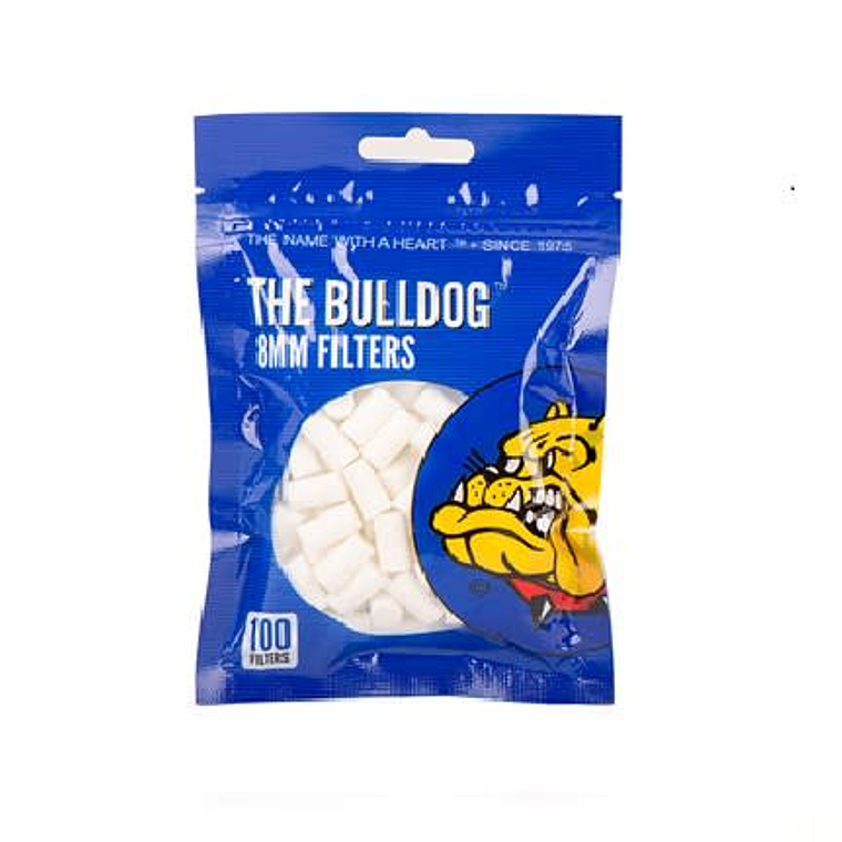 FILTROS THE BULLDOG AMSTERDAM 8MM 100 UNID 1