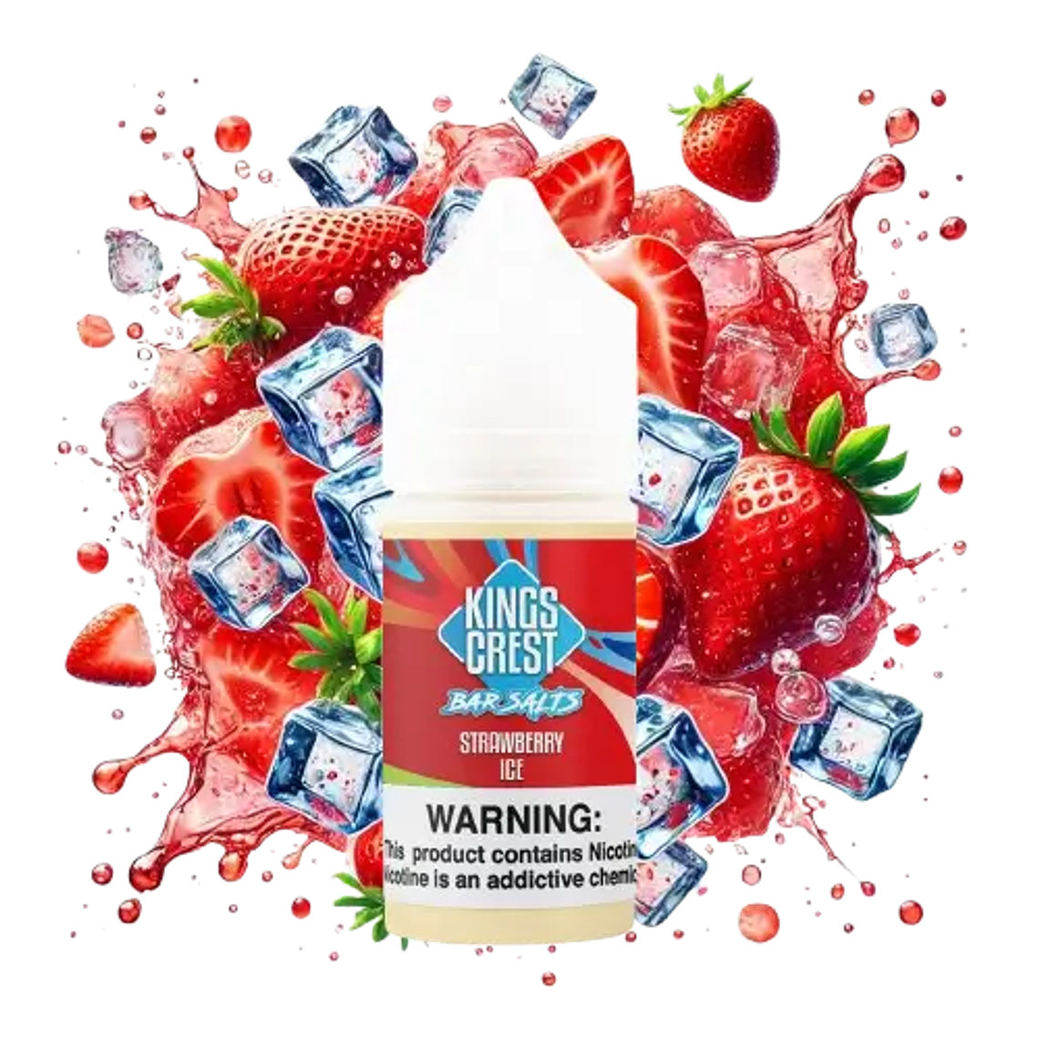 KINGS CREST BAR STRAWBERRY ICE SALT 30ML 35MG 1