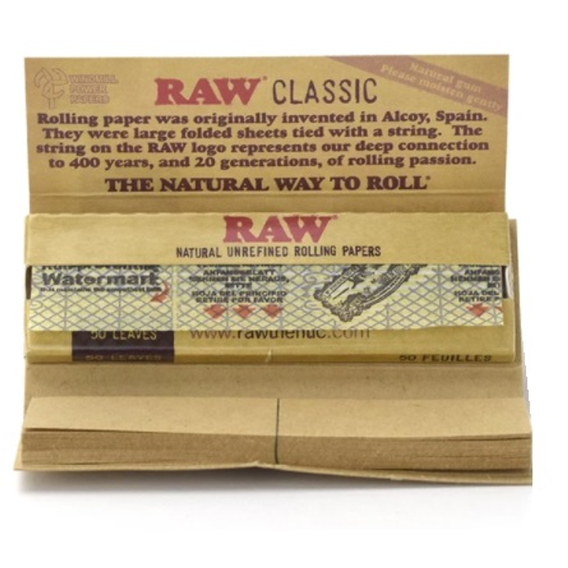 PAPELILLOS RAW CLASSIC CONNOISEUR 1 1/4 + TIPS 50 UNID 1