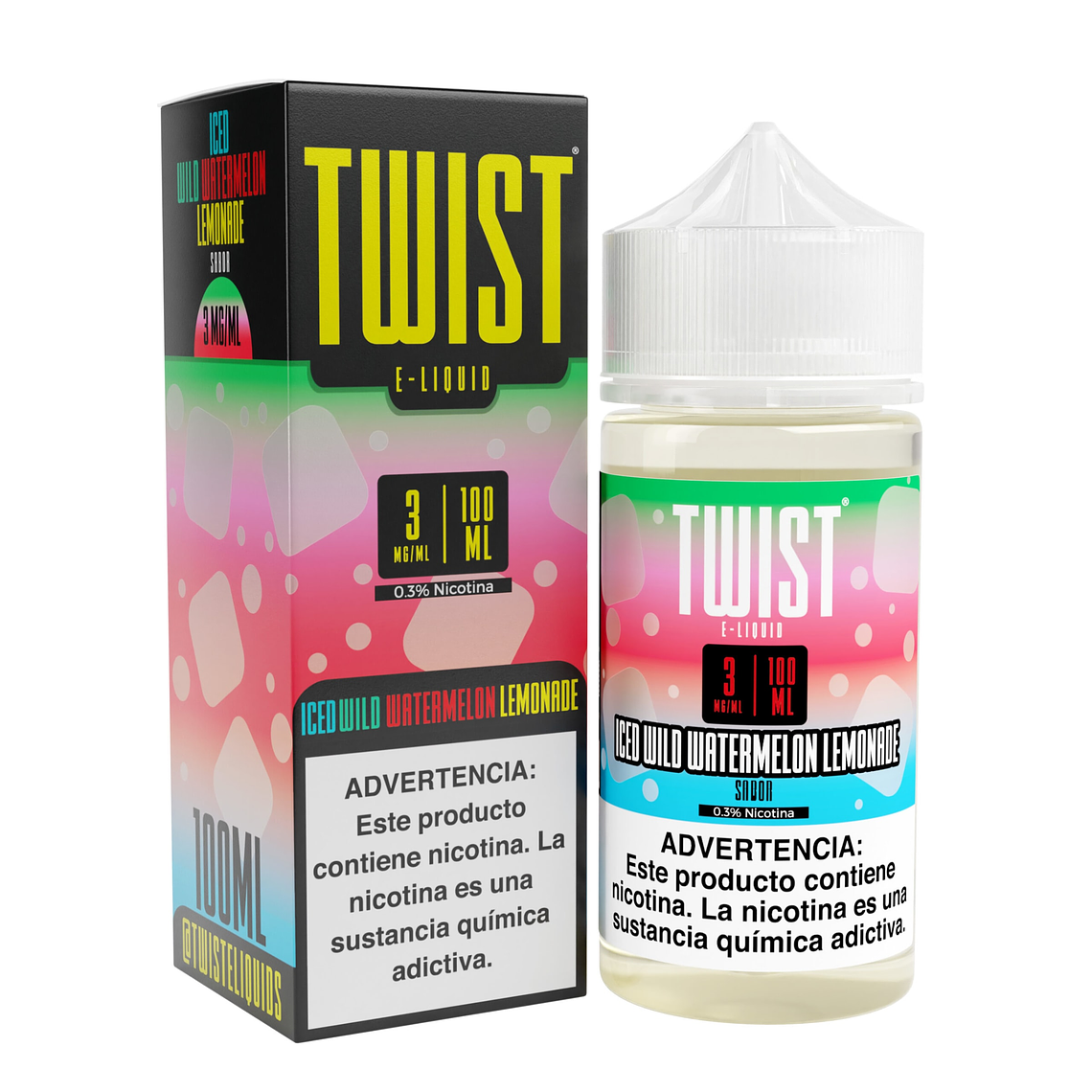 TWIST ICED WILD WATERMELON LEMONADE 100ML 0MG 1