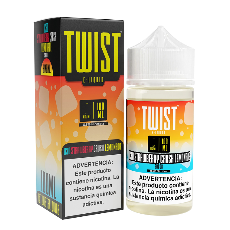 TWIST ICED STRAWBERRY CRUSH LEMONADE 100ML 6MG 1