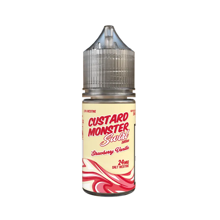 CUSTARD MONSTER SWIRL EDITION STRAWBERRY VAINILLA SALT 30 ML 24 MG 1