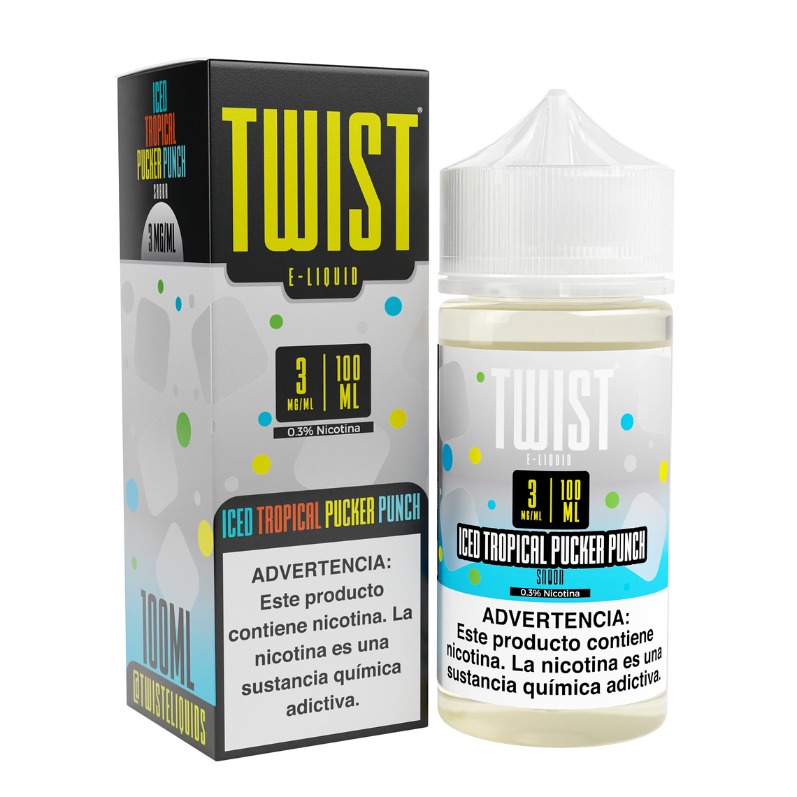 TWIST ICED TROPICAL PUCKER PUNCH 100 ML 0 MG 1