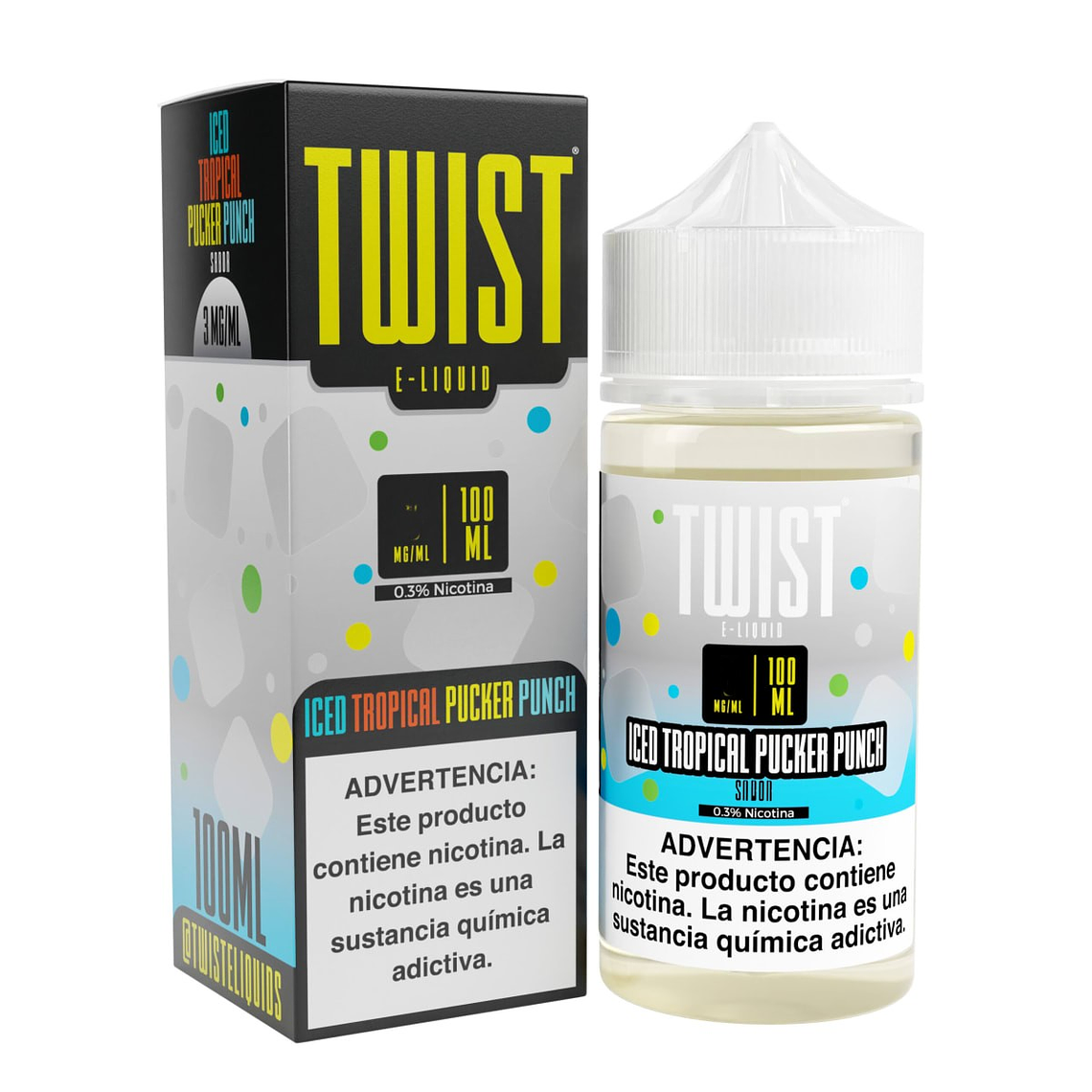 TWIST ICED TROPICAL PUCKER PUNCH 100 ML 6 MG 1