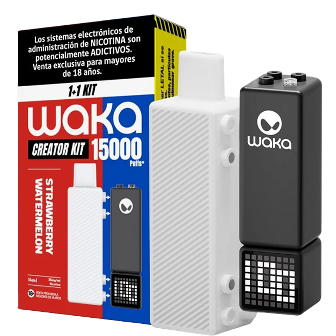 WAKA CREATOR KIT (1+1) STRAWBERRY WATERMELON 35MG/ML 1