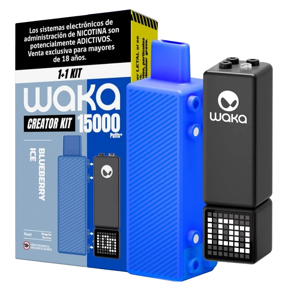 WAKA CREATOR KIT (1+1) BLUEBERRY ICE 35MG/ML 1