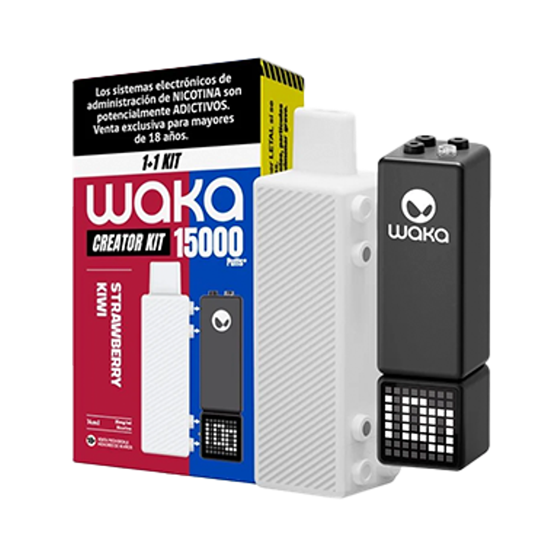 WAKA CREATOR KIT (1+1) STRAWBERRY KIWI 35MG/ML 1