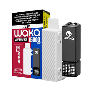WAKA CREATOR KIT (1+1) STRAWBERRY KIWI 35MG/ML