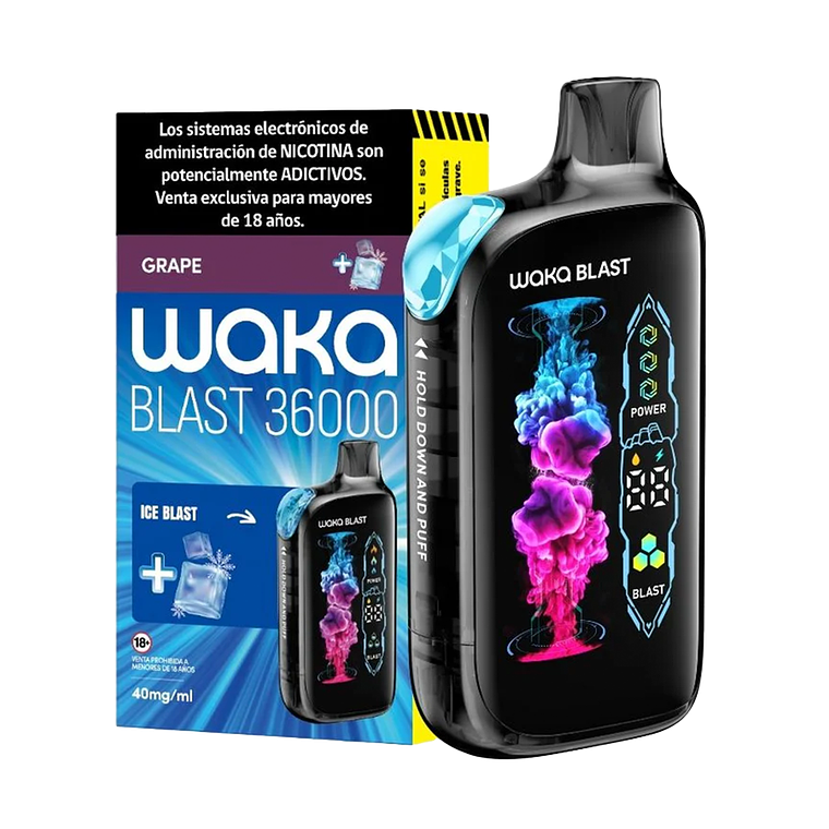 WAKA BLAST GRAPE+ICE BLAST 40MG/ML 1