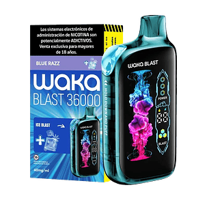 WAKA BLAST BLUE RAZZ+ICE BLAST 40MG/ML