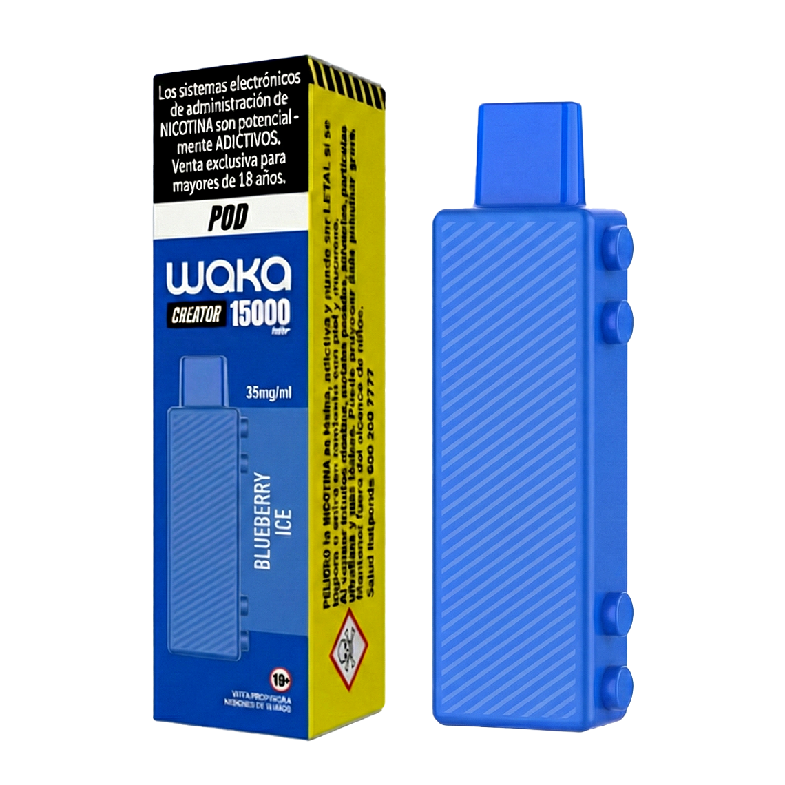 WAKA CREATOR POD BLUEBERRY ICE 35MG/ML 1