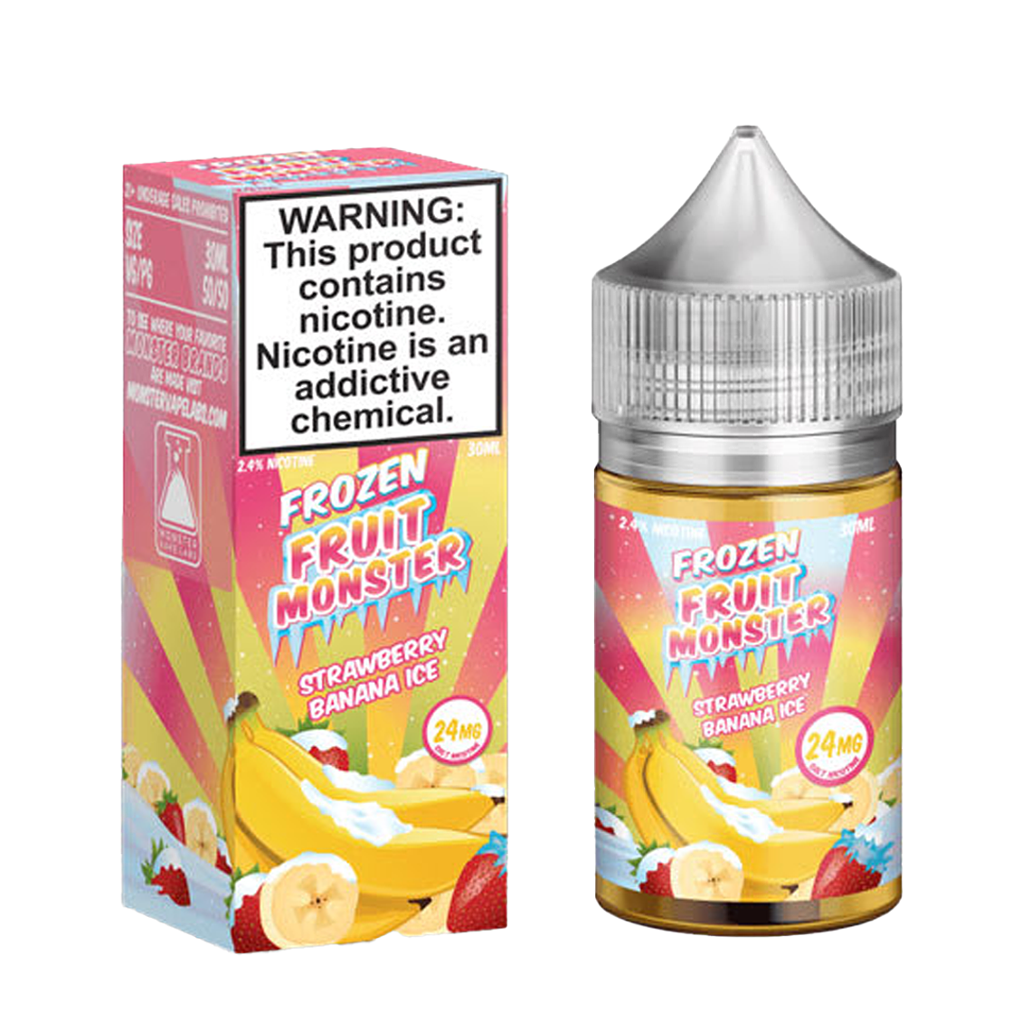 FROZEN FRUIT MONSTER STRAWBERRY BANANA ICE SALT 30 ML 24 MG 1