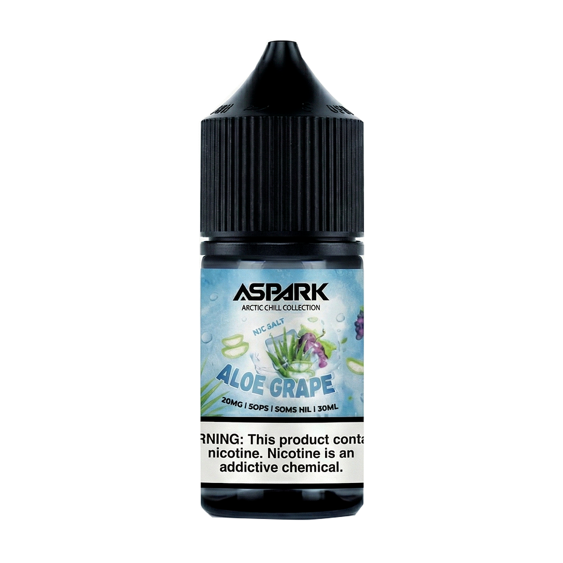 NIC SALT ASPARK ARCTIC CHILL ALOE GRAPE 30 ML 30 MG 1