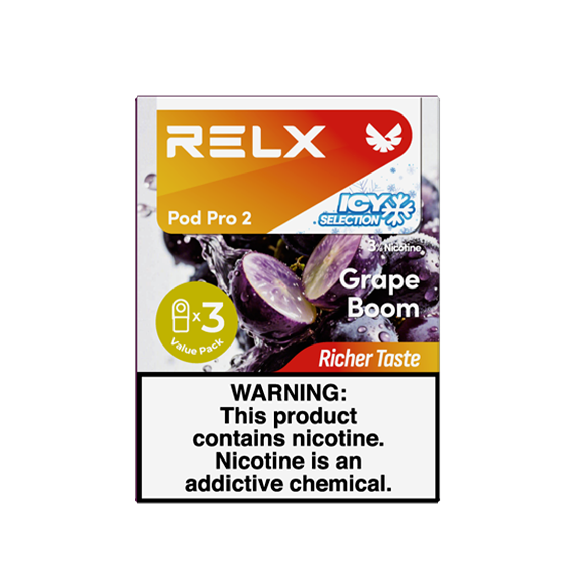 RELX POD PRO GRAPE BOOM 1