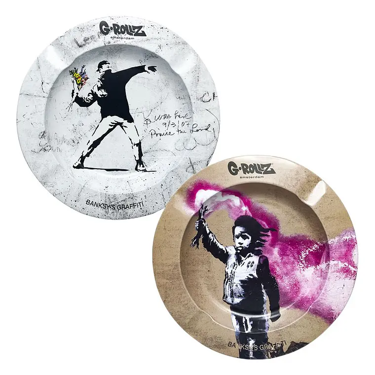 CENICERO METÁLICO G-ROLLZ BANKSY 2