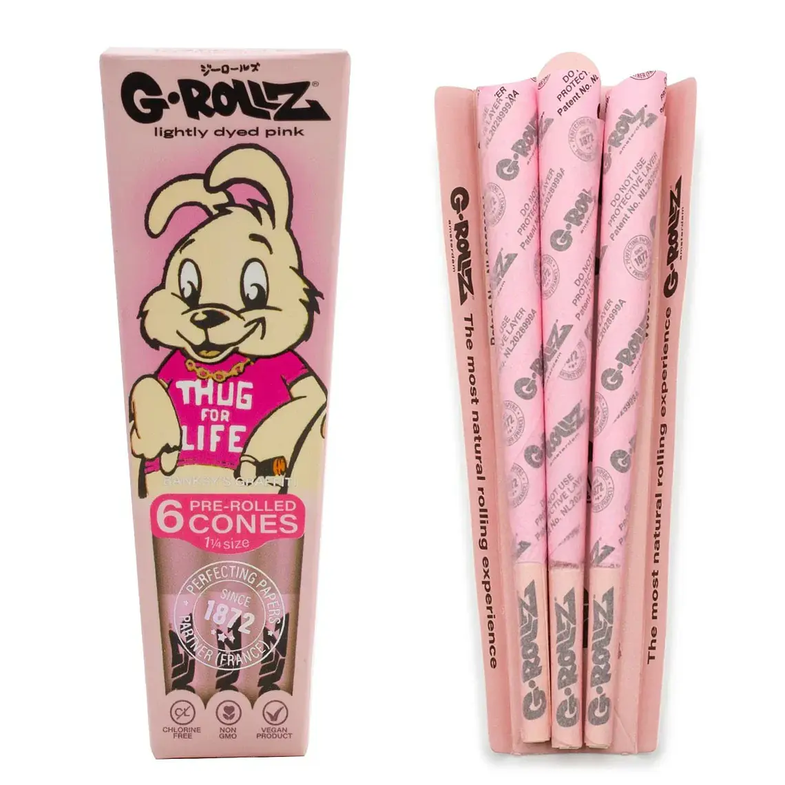 Conos G-Rollz 1 1/4 ORGANIC HEMP BANKSY (6 conos) 1