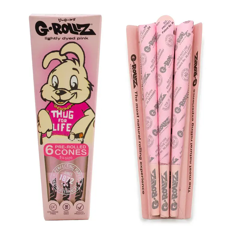 Conos G-Rollz 1 1/4 ORGANIC HEMP BANKSY (6 conos) 1