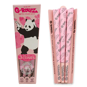 Conos G-Rollz King Size PANDA PINK (3 conos)