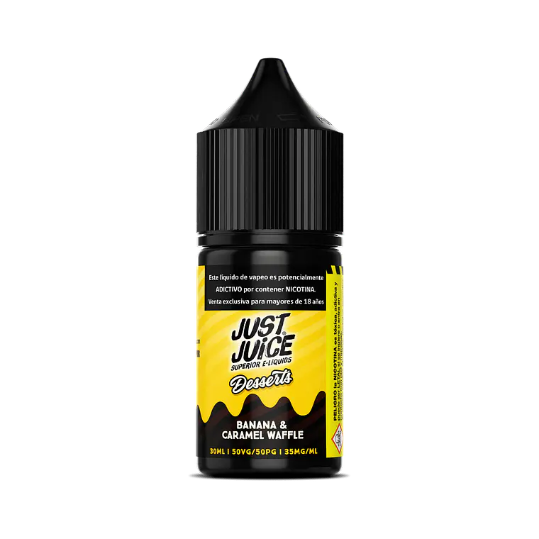 JUST JUICE NIC SALT BANANA CARAMEL WAFFLE 30ML 35MG 1