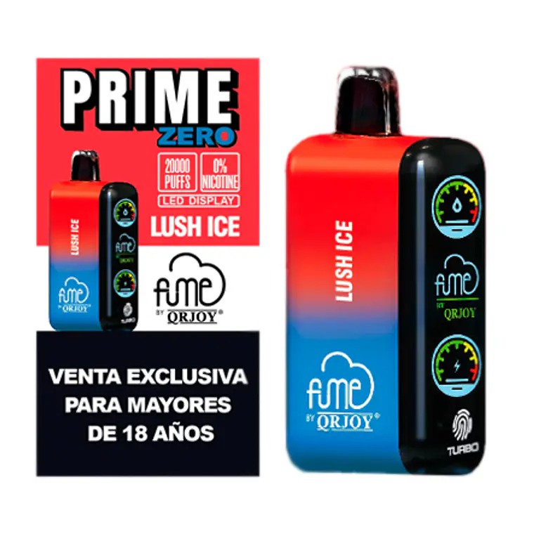 Fume Prime Zero Lush Ice 20000 puff 0% nic 1