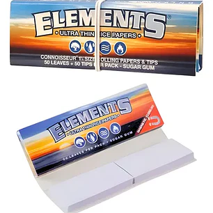 PAPELILLOS ELEMENTS CONNOISSEUR 1 1/4 + TIPS