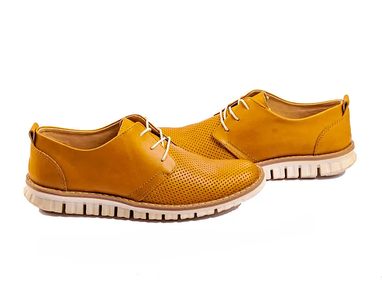 Zapatos hombre con textura de puntos en cuero 3