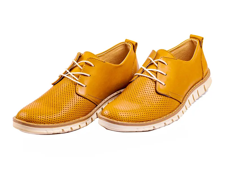 Zapatos hombre con textura de puntos en cuero 5