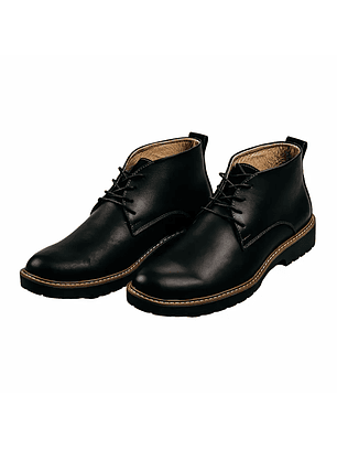 Botas para hombre en cuero liso color negro - ISLAY