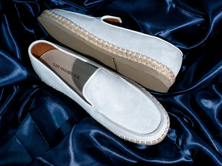 Alpargatas para hombre en cuero color vainilla - CELT 3