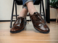 Zapatos para hombre tipo Brogues en cuero charol - ECLIPSE - Miniatura 3